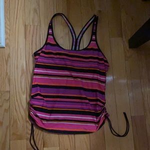 Plus size bathing suit top tropical escape